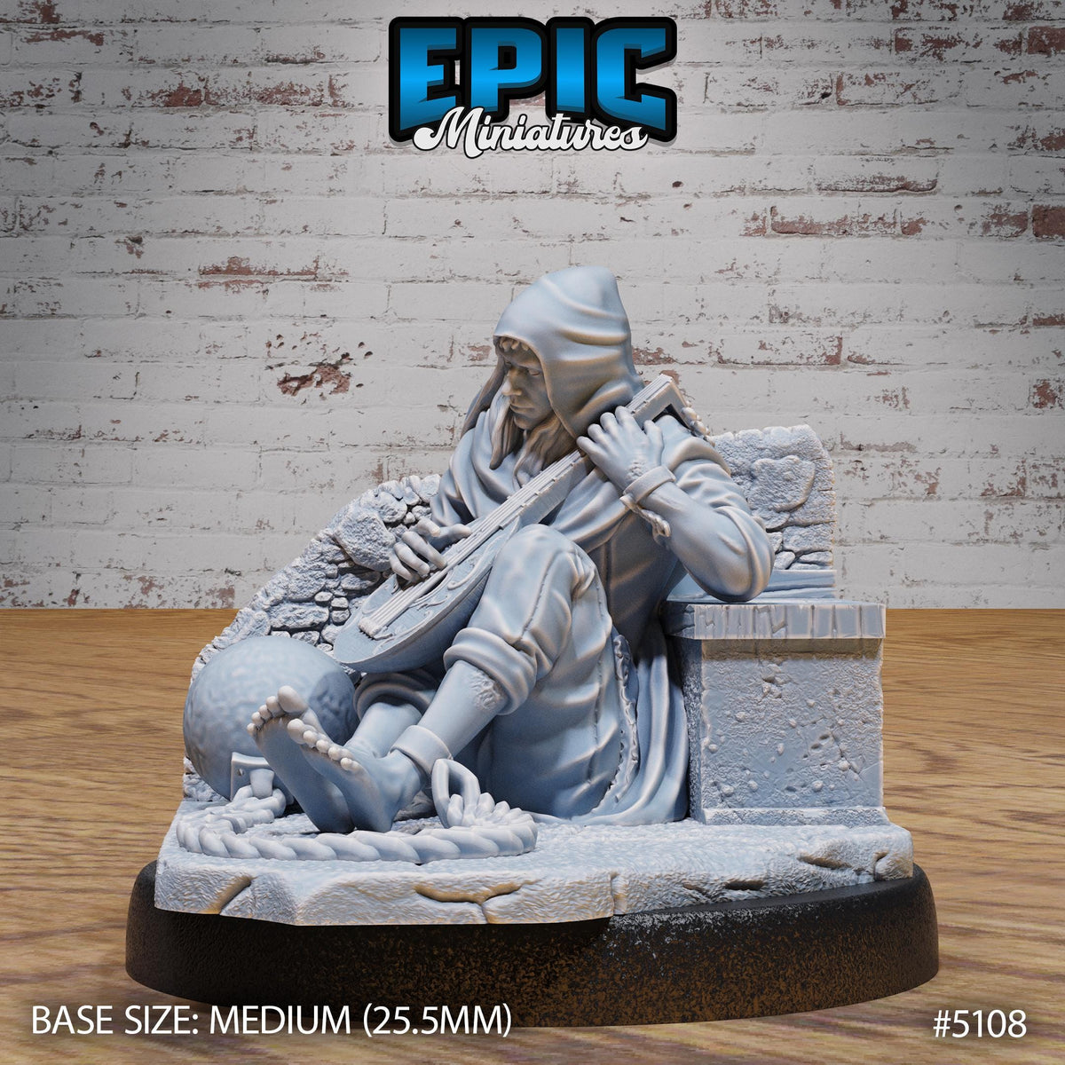 Prisoner Master Option #5108 front DND miniature Prison Break 16k resin