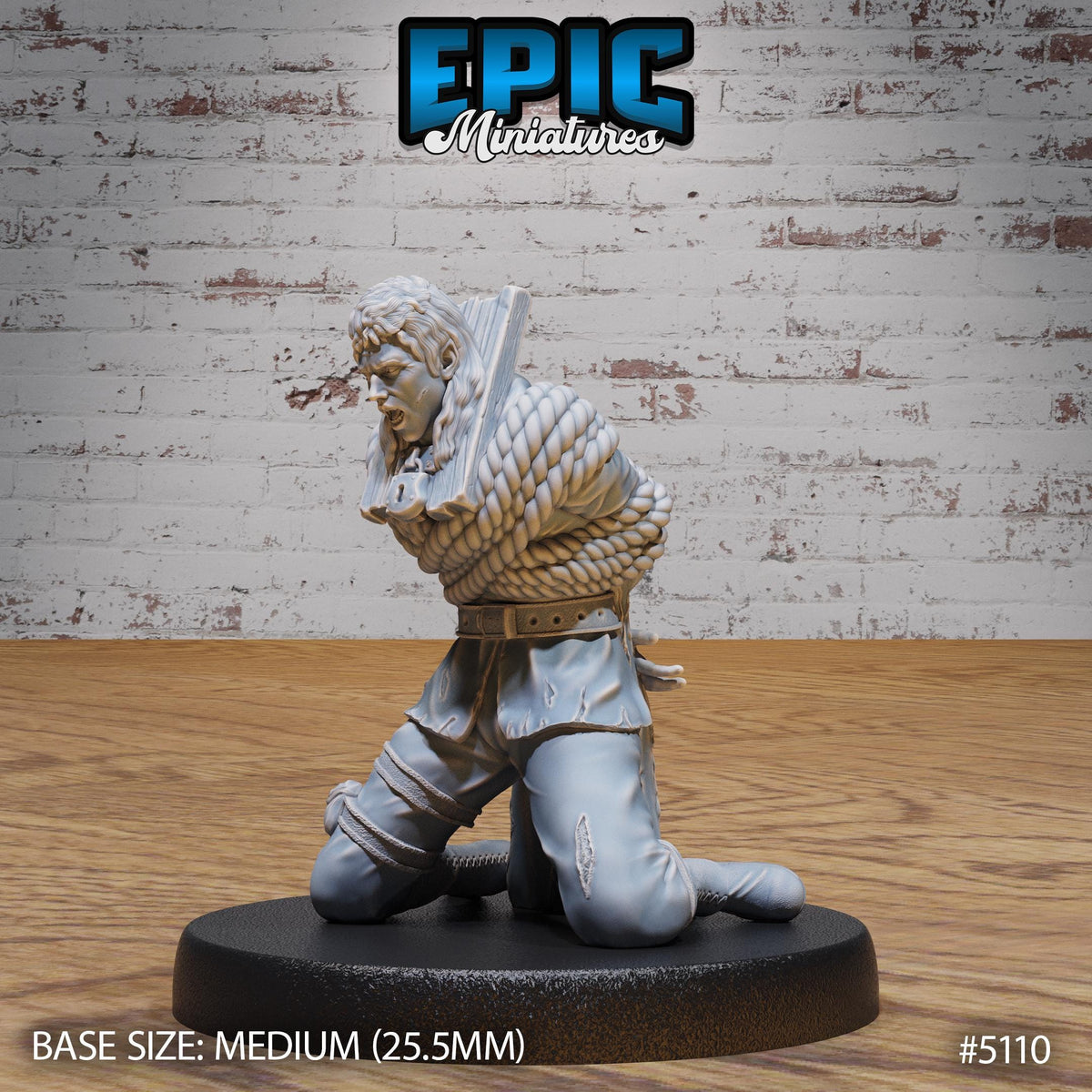 Prisoner Master Option #5110 front DND miniature Prison Break 16k resin