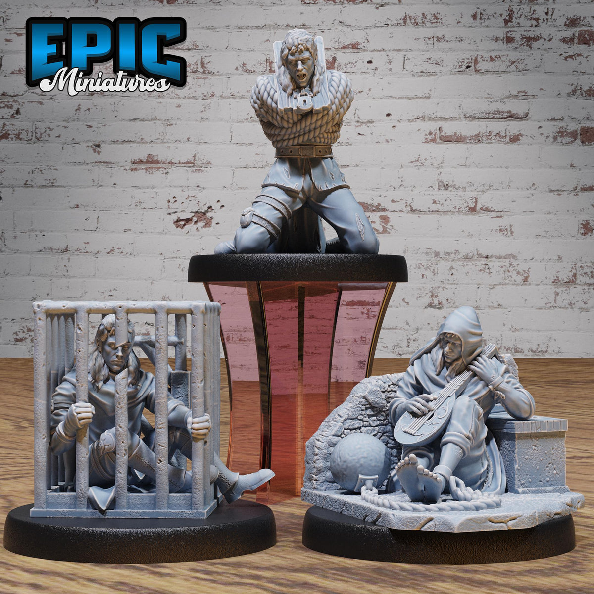Prisoner Master Set of 3 DND miniatures group photo Prison Break