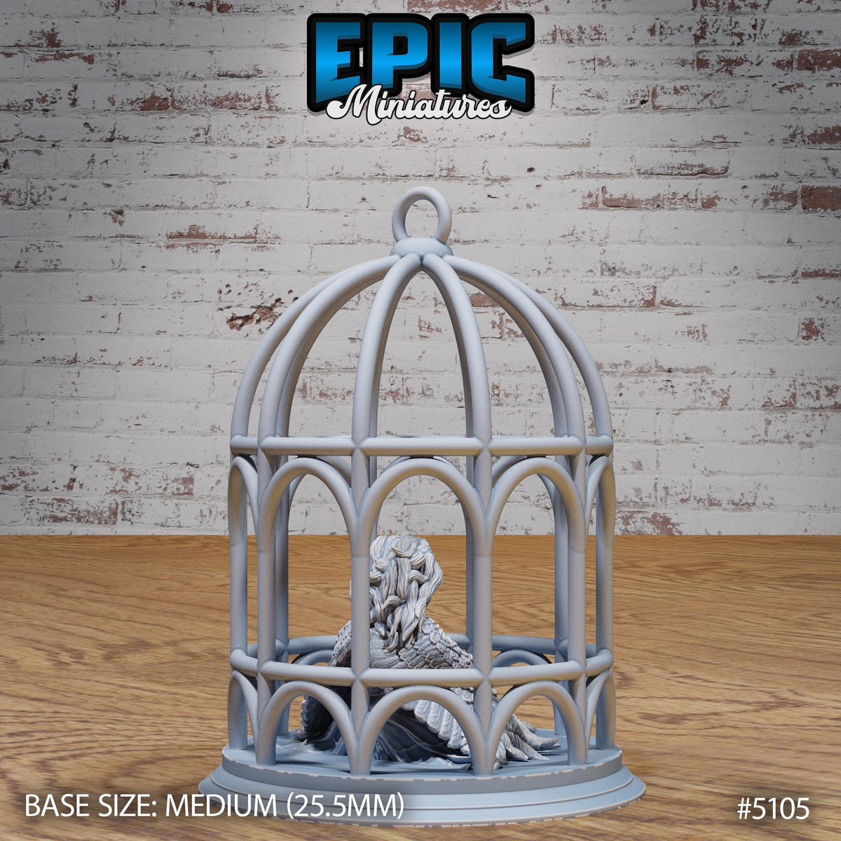 Captured Harpy Option #5105 back DND miniature Prison Break 16k resin