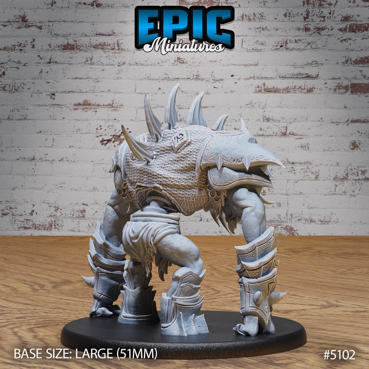 Bone Guard Option #5102 back DND miniature Prison Break 16k resin