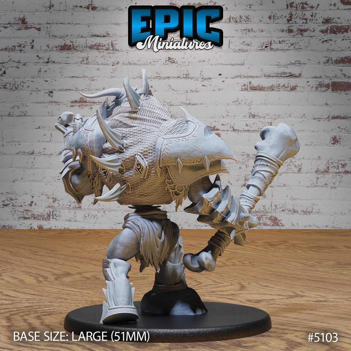 Bone Guard Option #5103 back DND miniature Prison Break 16k resin