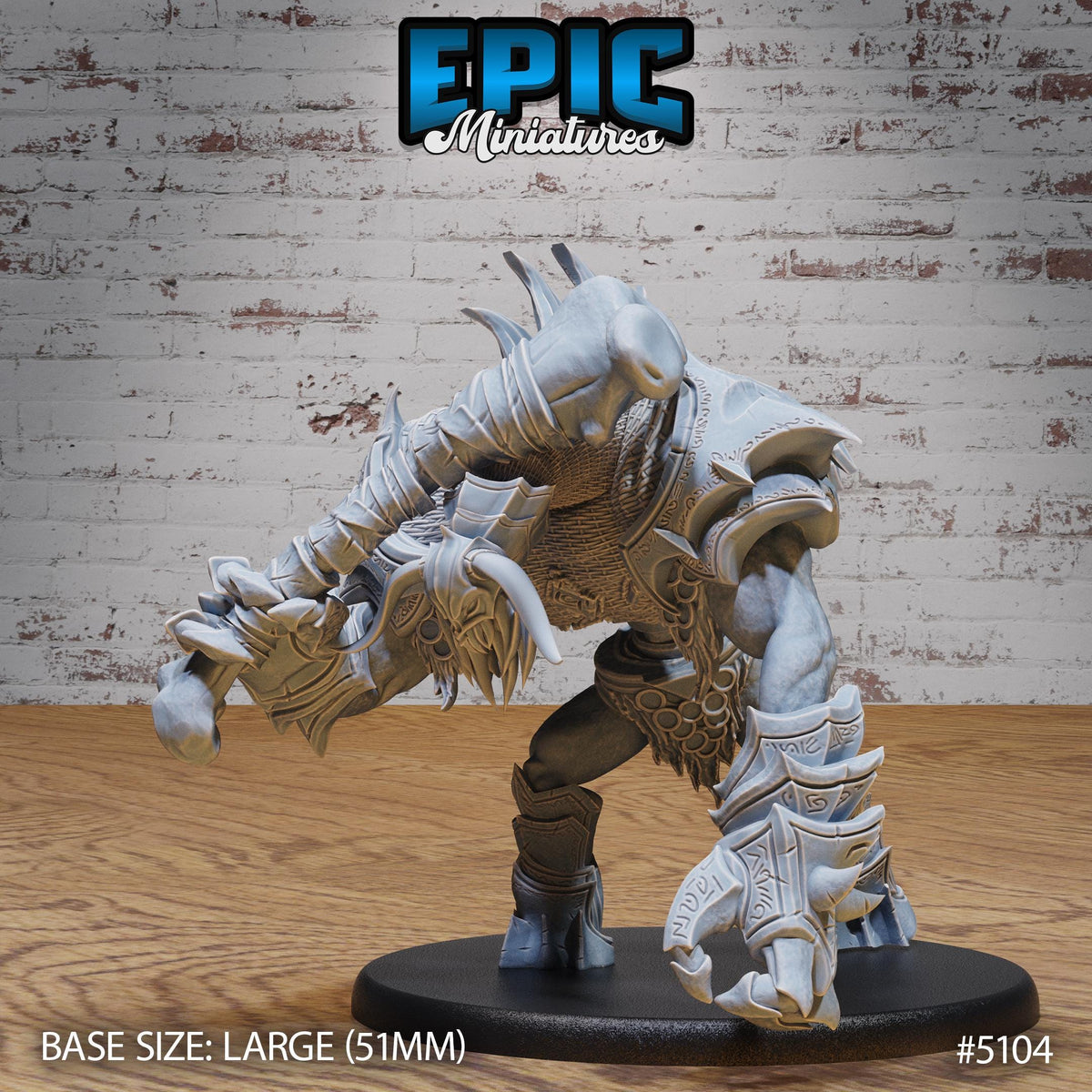 Bone Guard Option #5104 front DND miniature Prison Break 16k resin