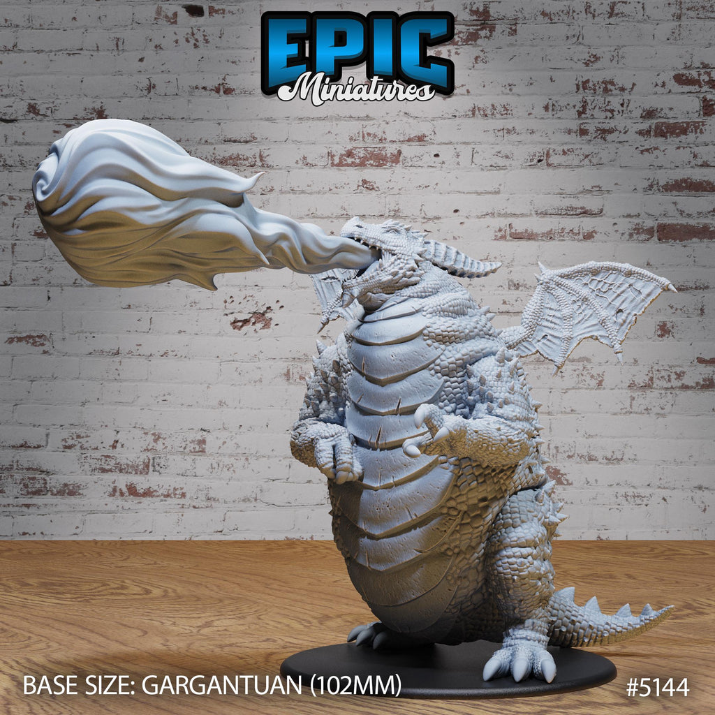 GARGANTUAN Fat Dragon Option #5144 (2) front DND miniature Prison Break 16k resin