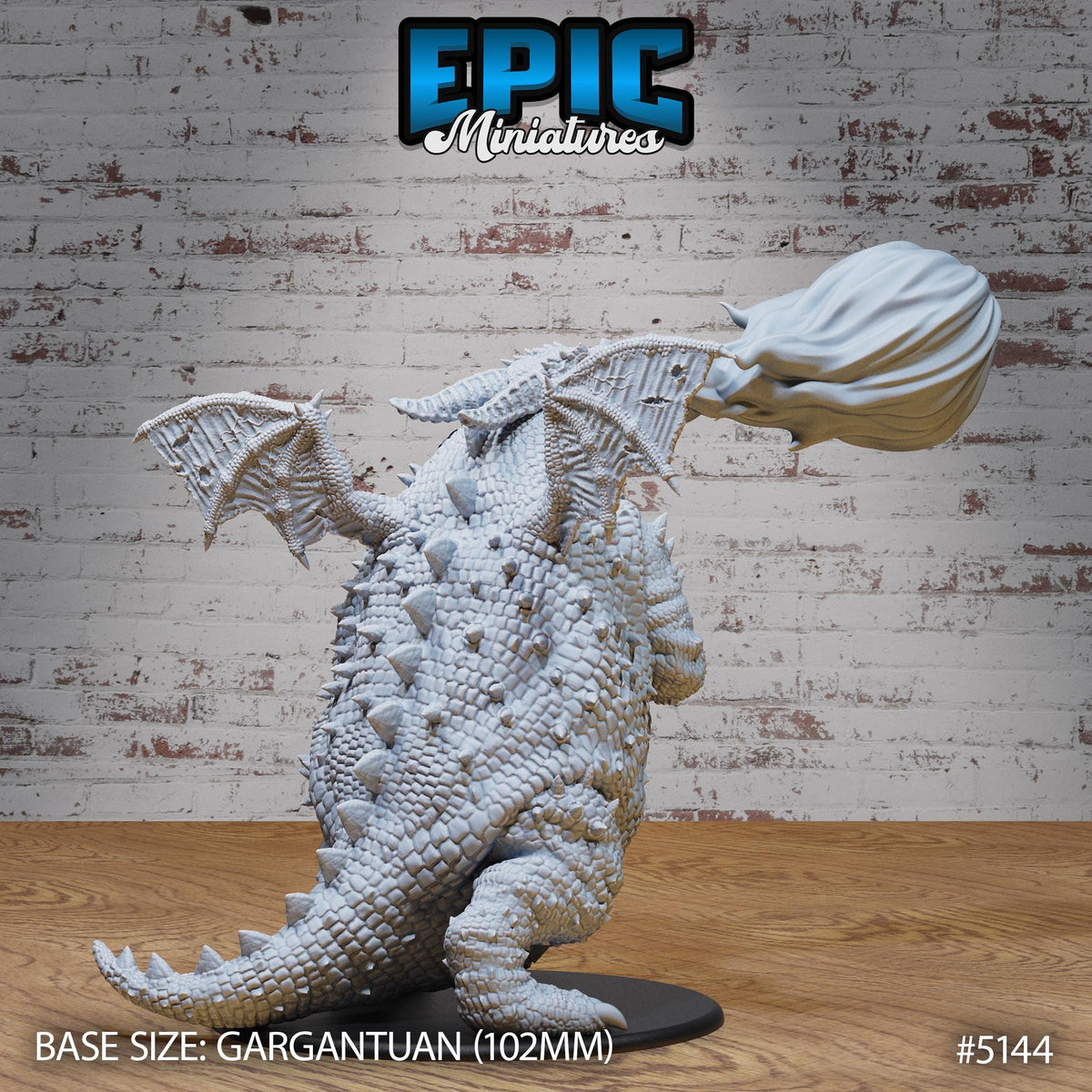 GARGANTUAN Fat Dragon Option #5144 (2) back DND miniature Prison Break 16k resin