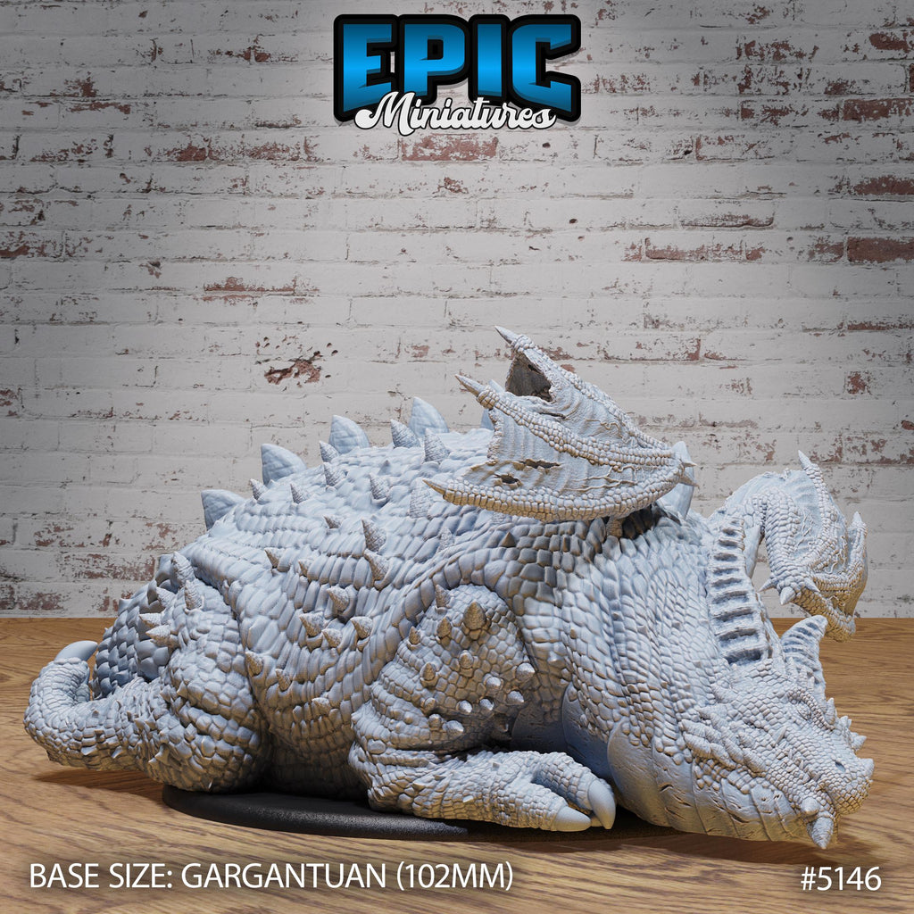 GARGANTUAN Fat Dragon Option #5146 front DND miniature Prison Break 16k resin