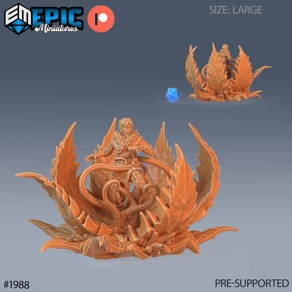 Man Trap Option #1988 front DND miniature Infested Woodlands 16k resin