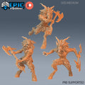 Satyr Set of 3 DND miniatures group photo Infested Woodlands
