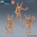 Twig Blight Treant Tree Set of 3 DND miniatures group photo Infested Woodlands