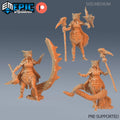 Owlbear Druid Set of 3 DND miniatures group photo Infested Woodlands