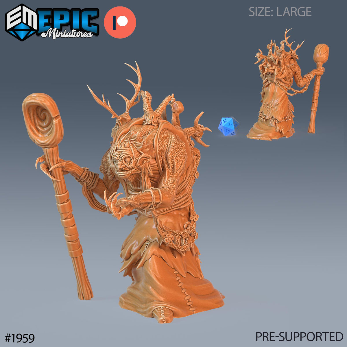 Annis Hag Option #1959 front DND miniature Infested Woodlands 16k resin