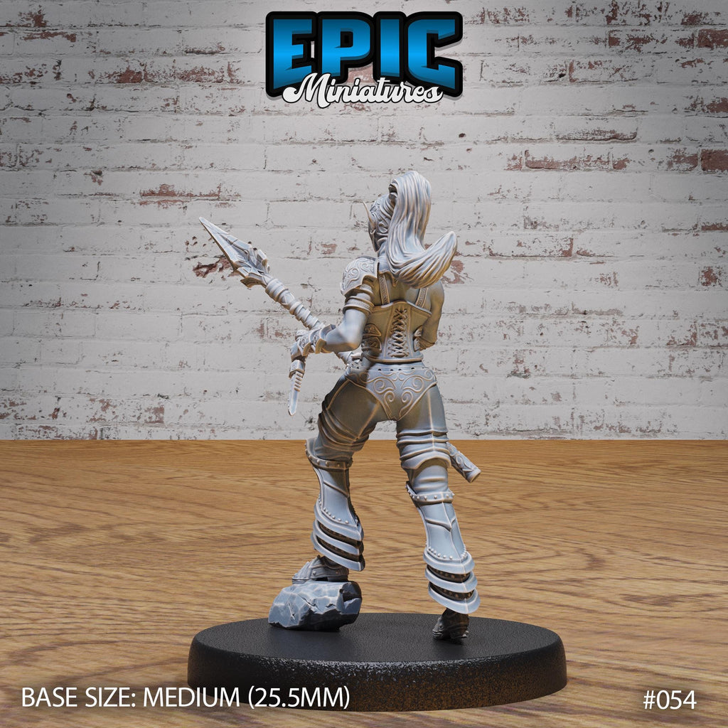 Female Dark Elf Gladiator Set of 3 DND miniature Dark Elf Army Pack photo 5