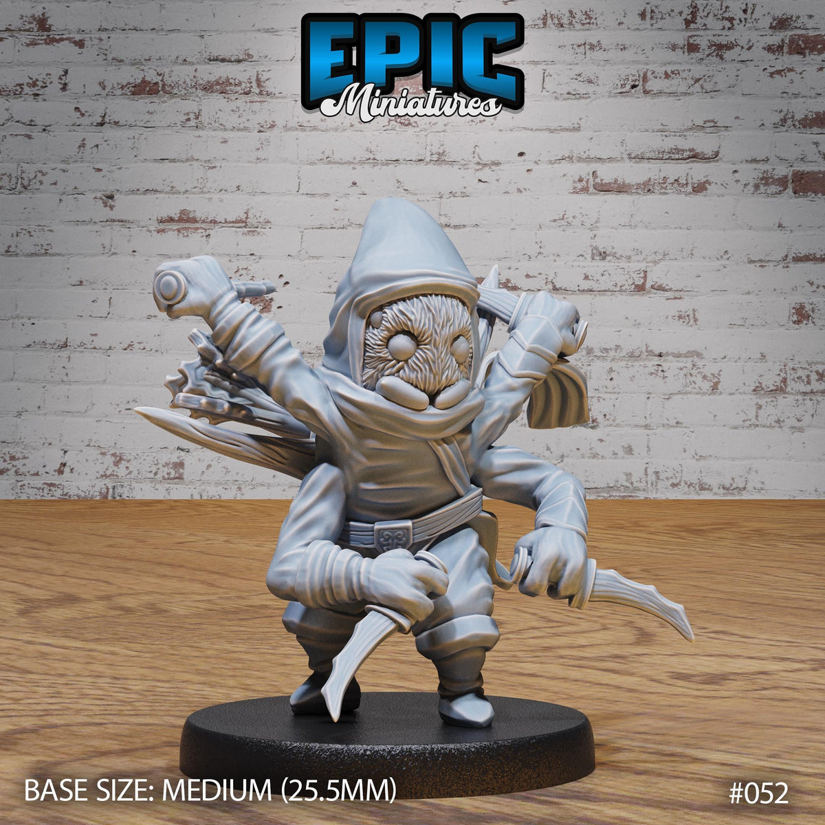 Spider Folk Assassin Option #051 front DND miniature Dark Elf Army Pack 16k resin