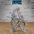 Dark Elf Ballistas with Operators Set of 4 DND miniatures group photo Dark Elf Army Pack