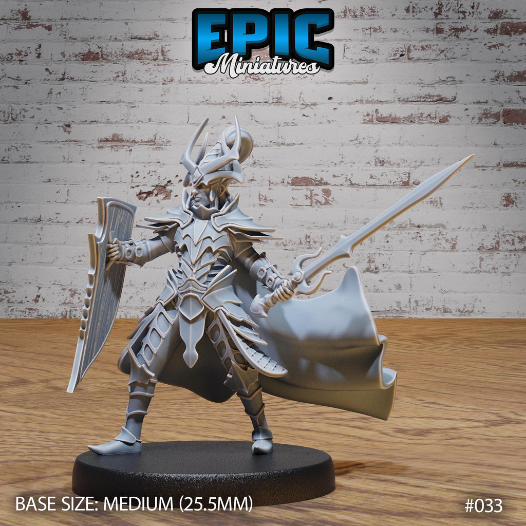 Dark Elf Army Collection Option #033 front DND miniature Dark Elf Army Pack 16k resin