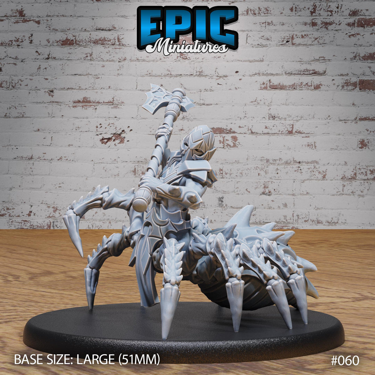 Drider Folk Option #060 front DND miniature Dark Elf Army Pack 16k resin