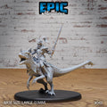 Dark Elf Riders and Mounts Spider Panther Raptor Option #043 front DND miniature Dark Elf Army 16k resin