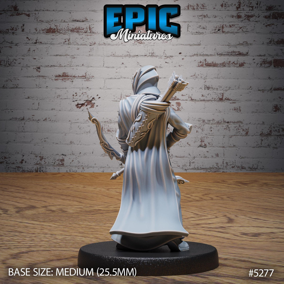 Elf Army Option #5277 back DND miniature Ancient Nature 16k resin