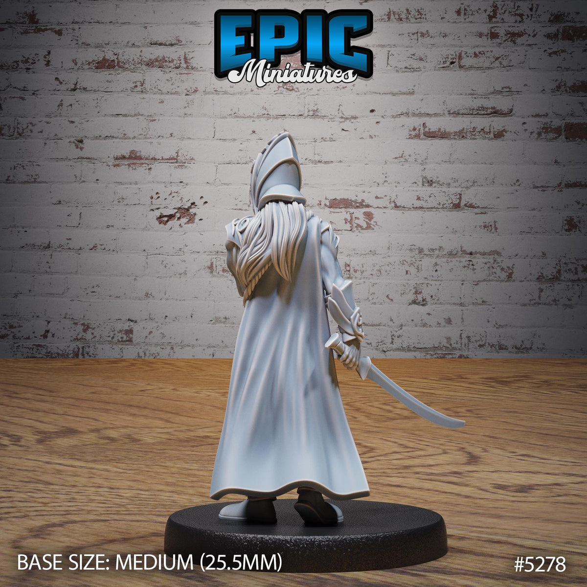 Elf Army Option #5278 back DND miniature Ancient Nature 16k resin