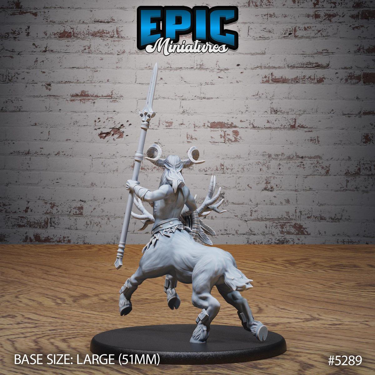 Faun Centaur Option #5289 back DND miniature Ancient Nature 16k resin