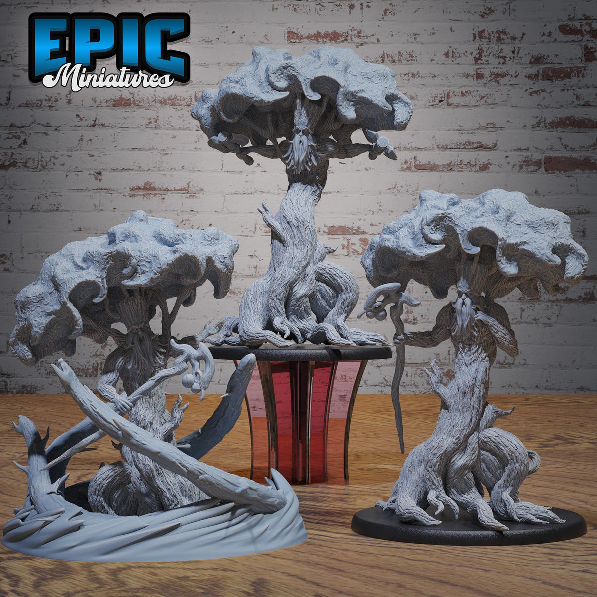 Tree Dryad Guru Set of 3 DND miniatures group photo Ancient Nature