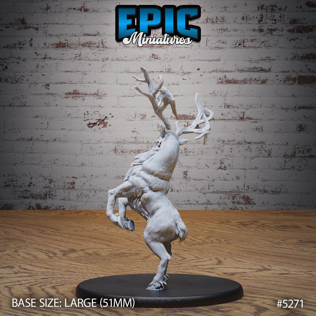 Deer King Option #5271 back DND miniature Ancient Nature 16k resin