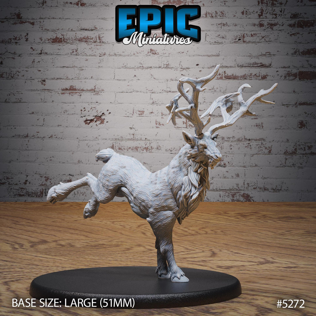 Deer King Option #5272 front DND miniature Ancient Nature 16k resin