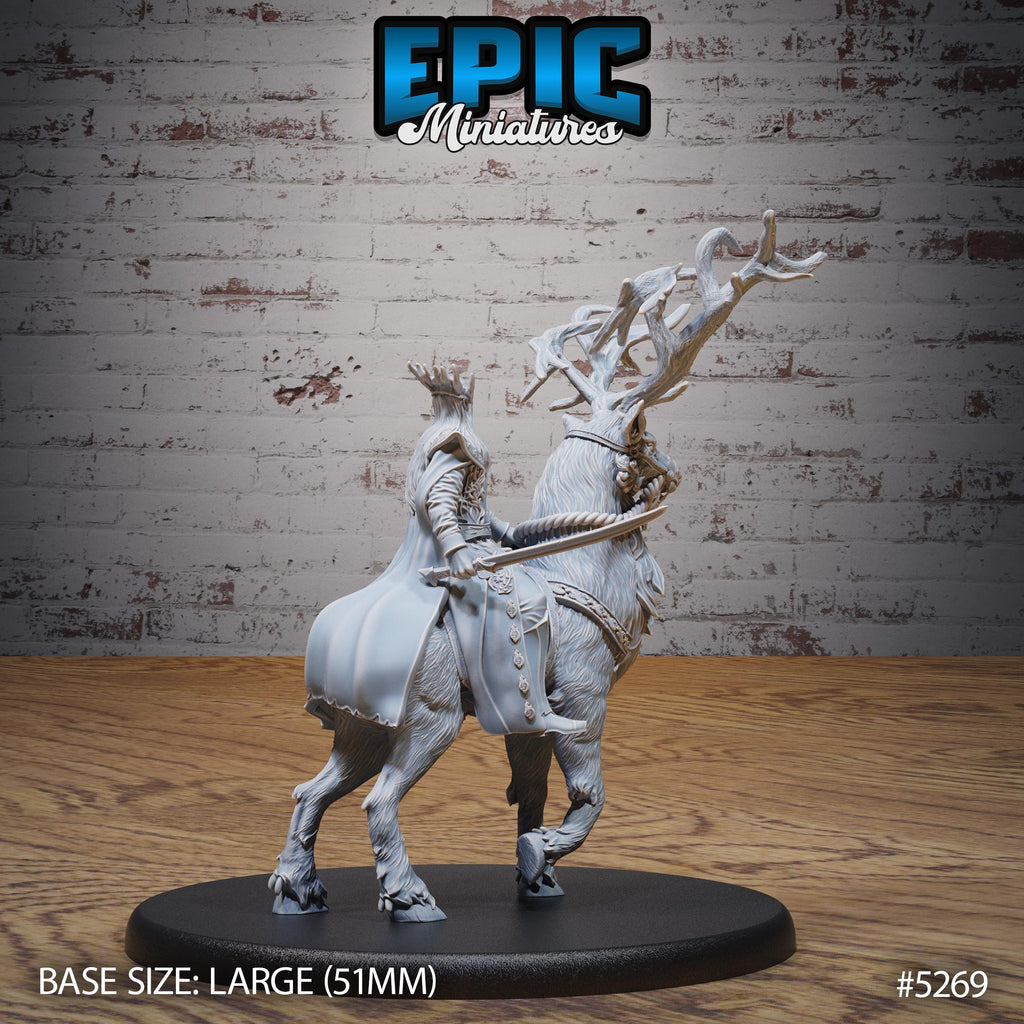 High Elf and Deer King Option #5269 back DND miniature Ancient Nature 16k resin