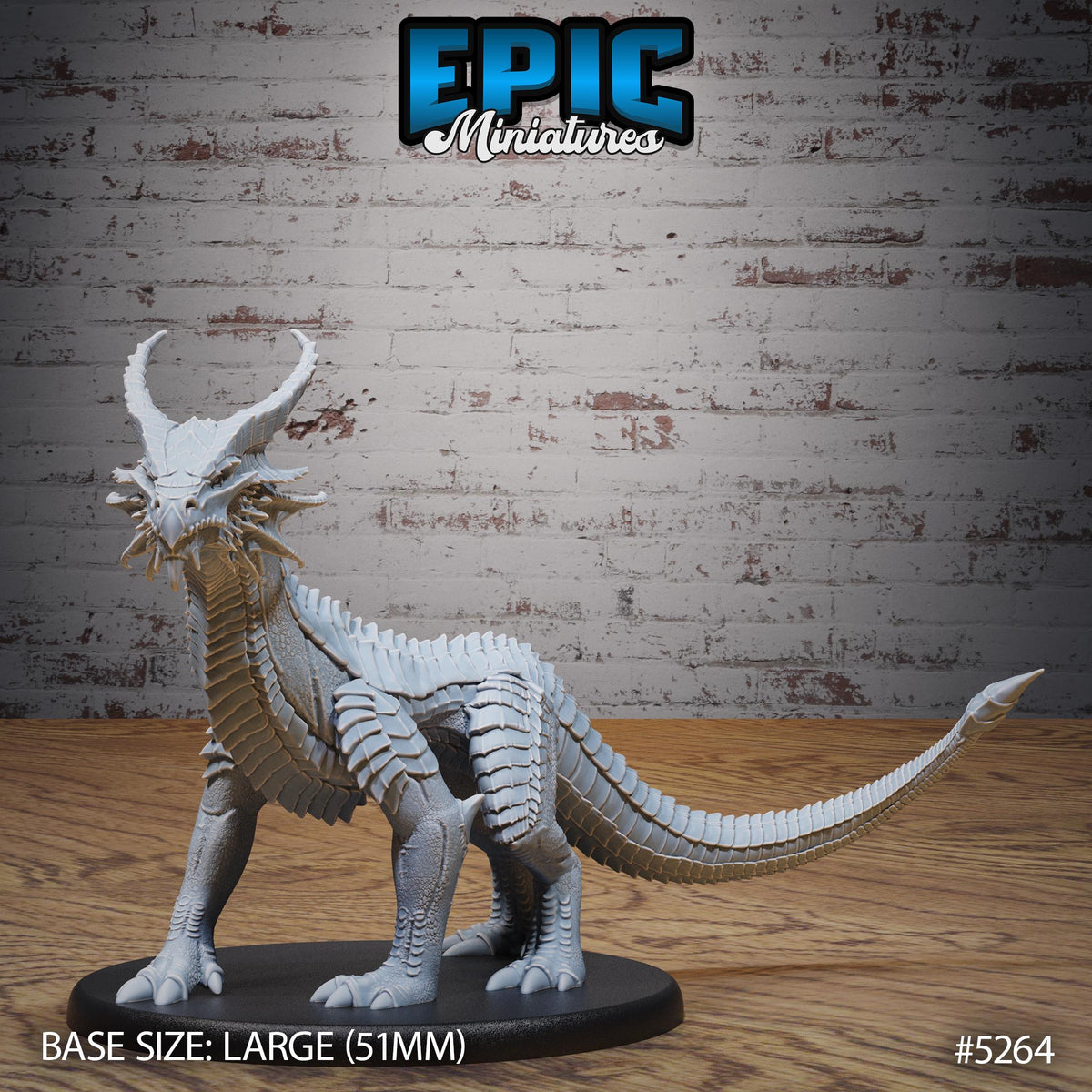 Copper Guard Drake Option #5264 (2) front DND miniature Ancient Nature 16k resin