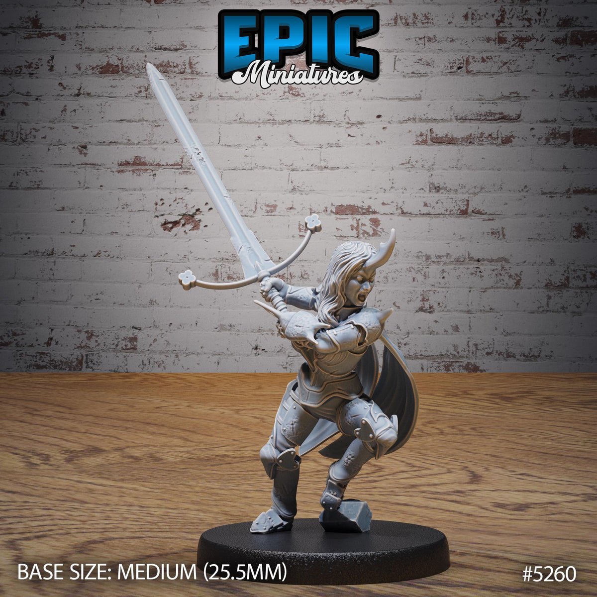 Insect Knight Lady Panther 1 v2 front DND miniature Ancient Nature 16k resin