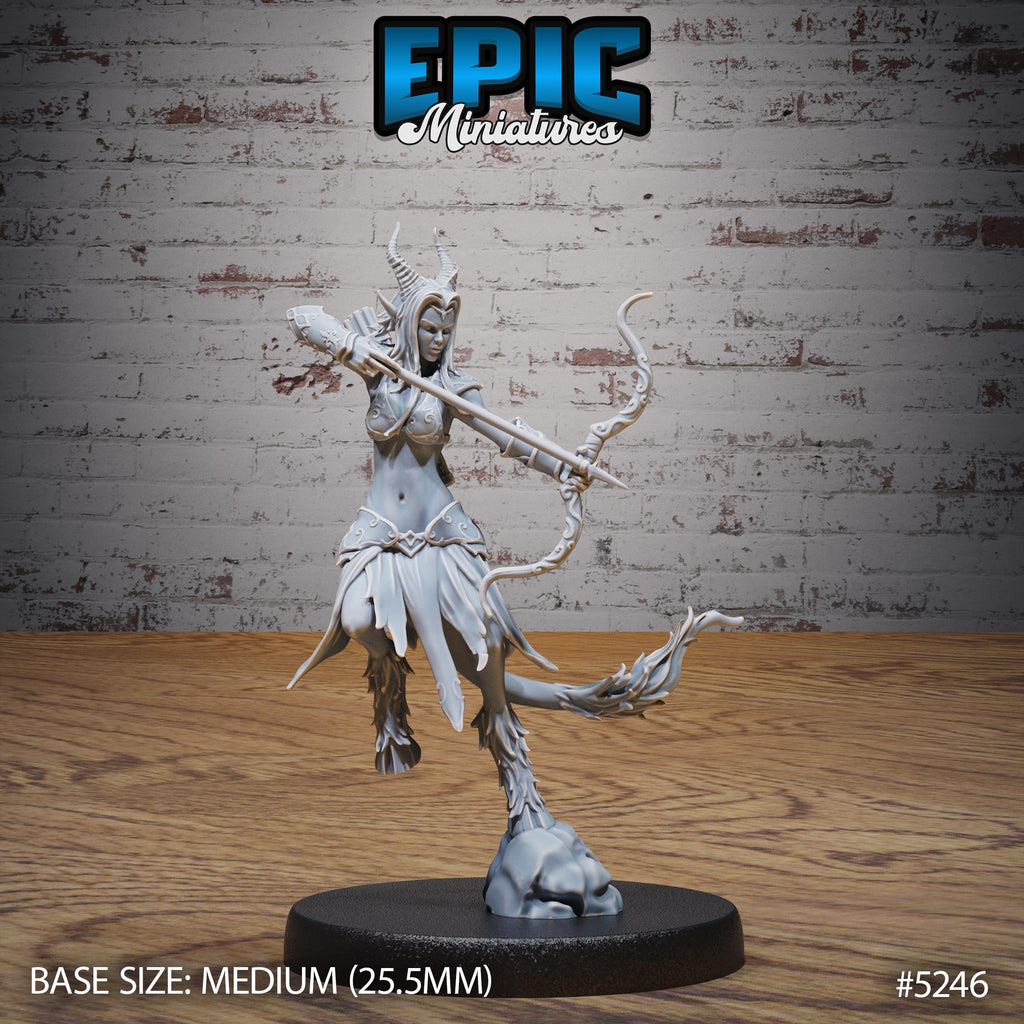 Satyr Tiefling Female Option #5246 front DND miniature Ancient Nature 16k resin