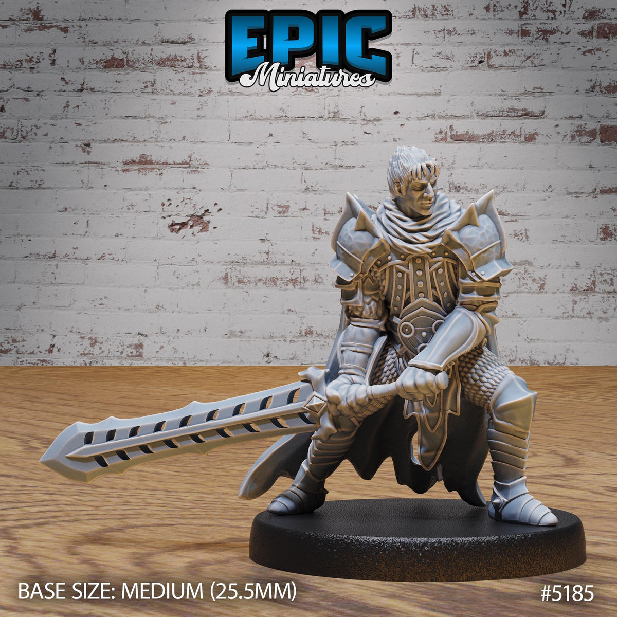 Legendary Beowulf Option #5185 front DND miniature Northern Tales 16k resin