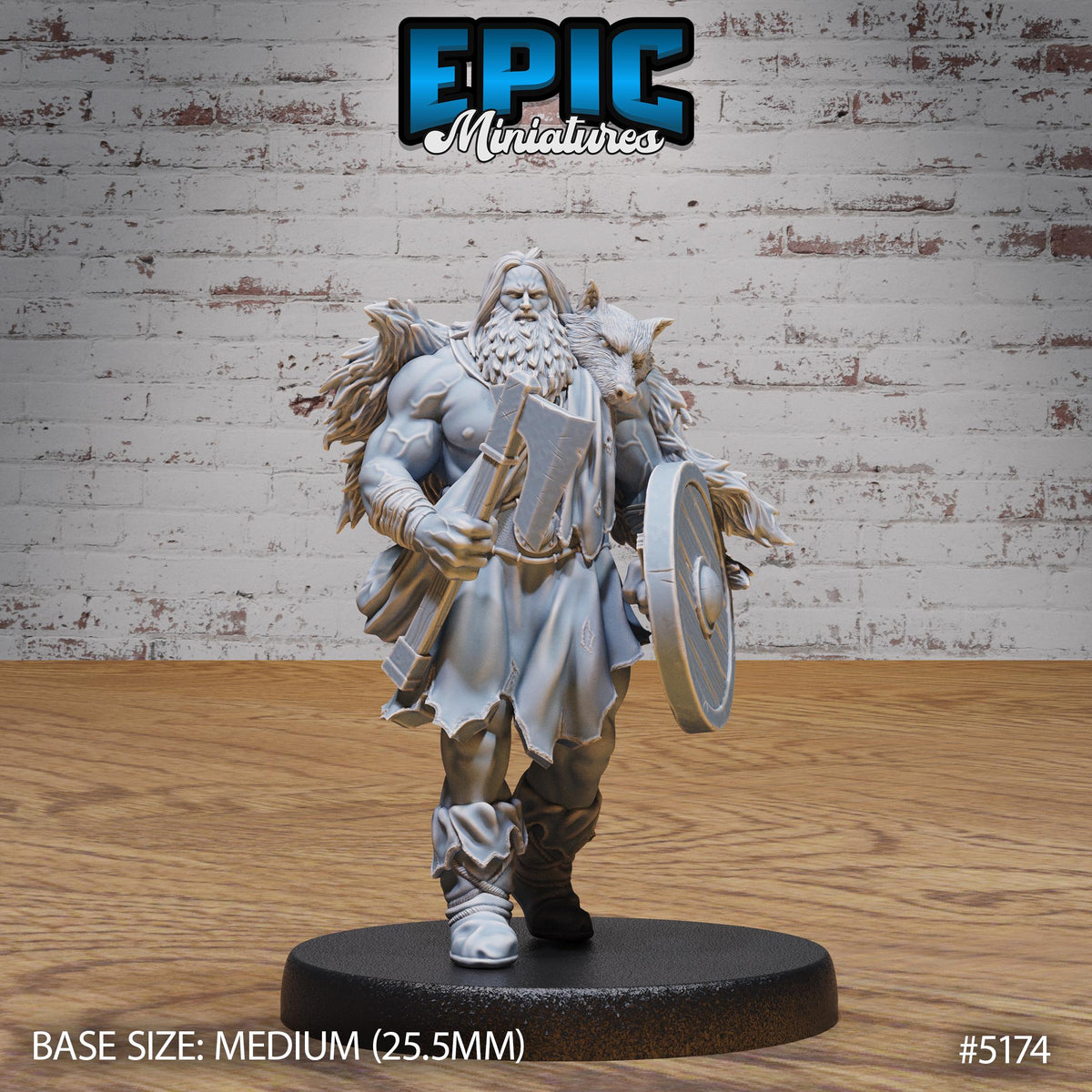 Berserker Viking Set of 3 DND Minis | Northern Tales Collection | TTRPG | Frostmaiden Balinok Barbarian Norse Nordic Frostgrave Tundra Option #5174 front DND miniature  16k resin