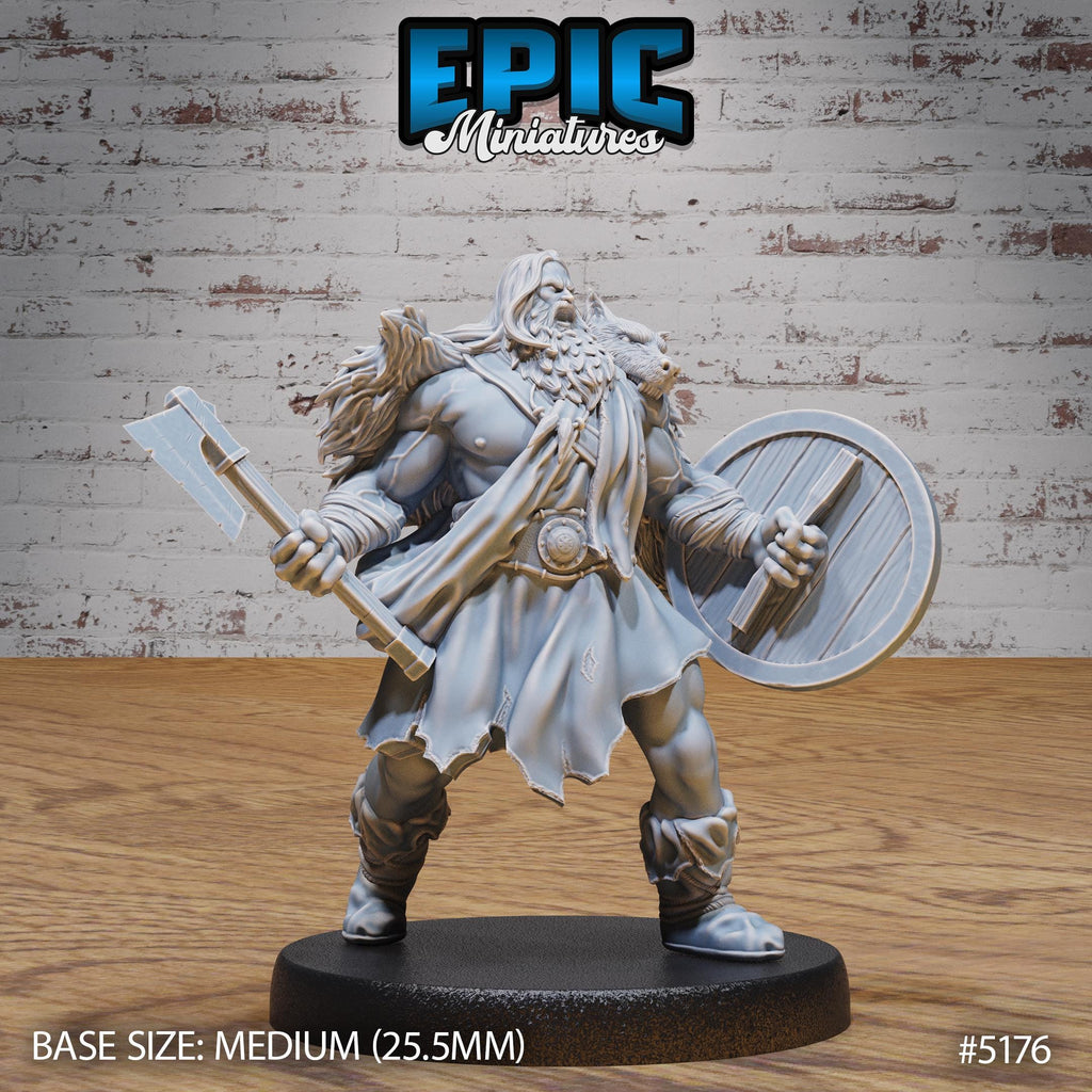 Berserker Viking Set of 3 DND Minis | Northern Tales Collection | TTRPG | Frostmaiden Balinok Barbarian Norse Nordic Frostgrave Tundra Option #5176 front DND miniature  16k resin