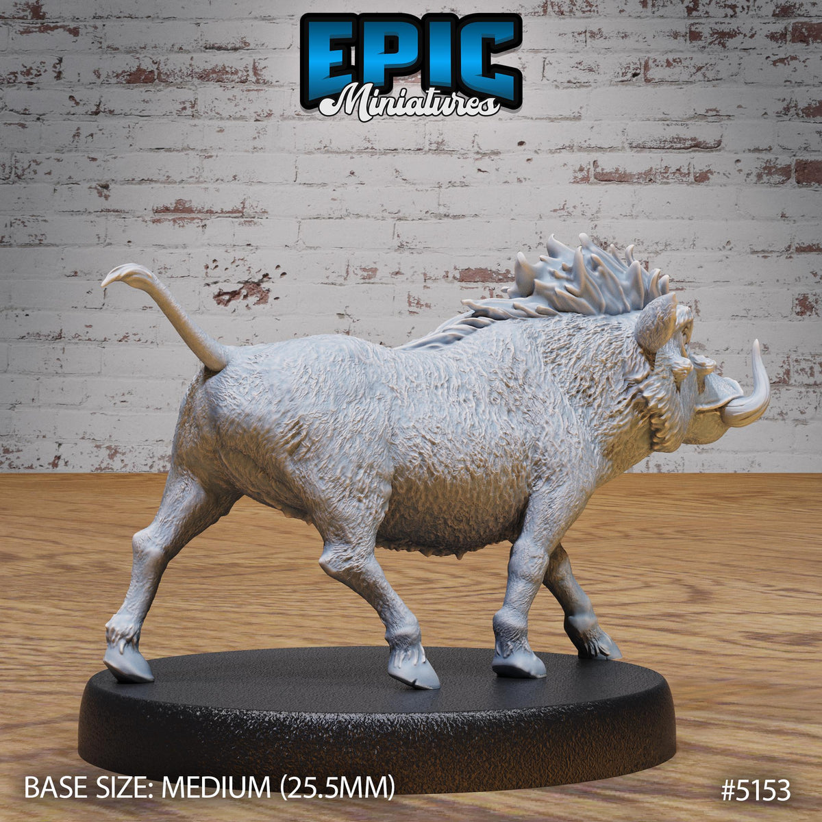 Warthog Option #5153 back DND miniature Northern Tales 16k resin