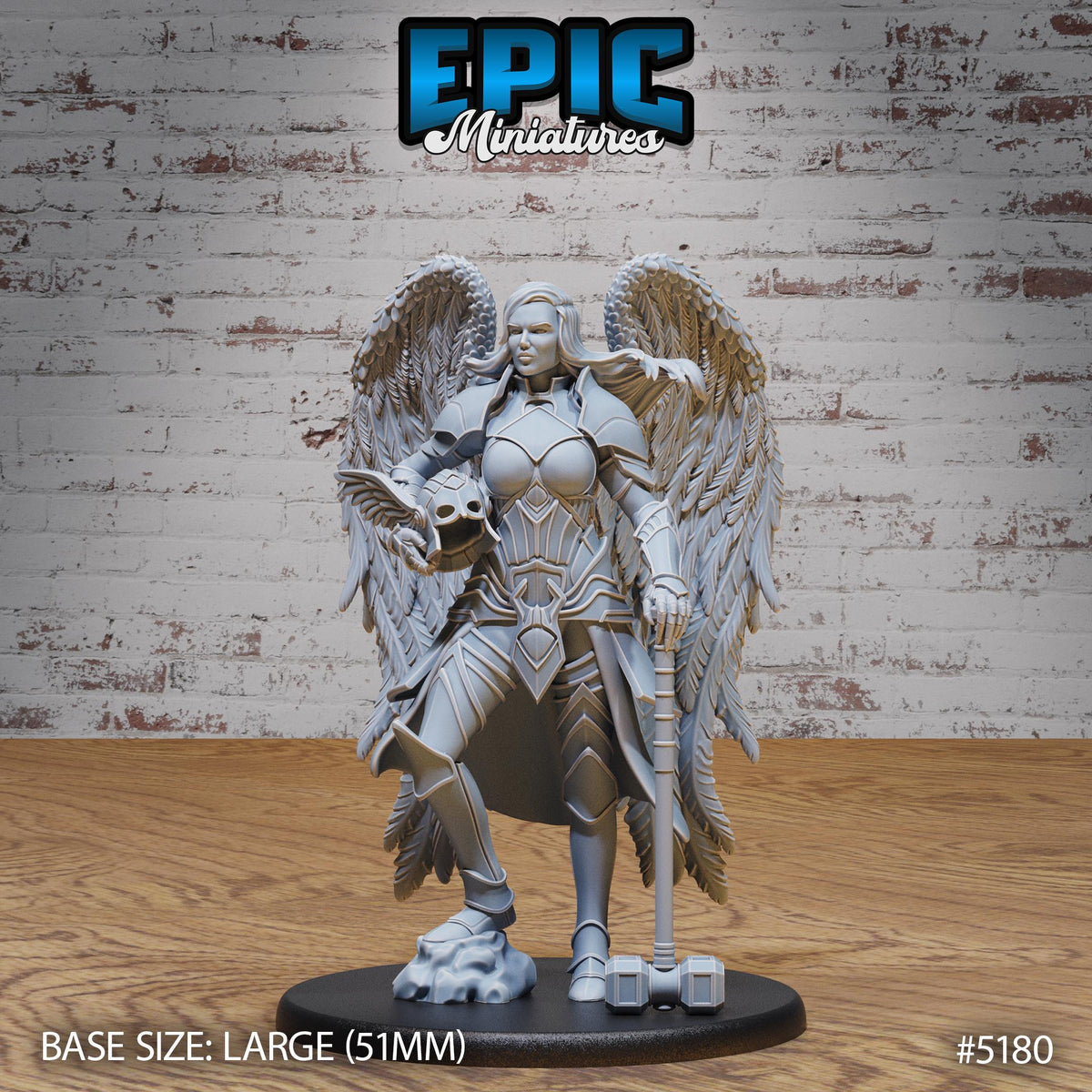 Valkyrie Option #5180 front DND miniature Northern Tales 16k resin