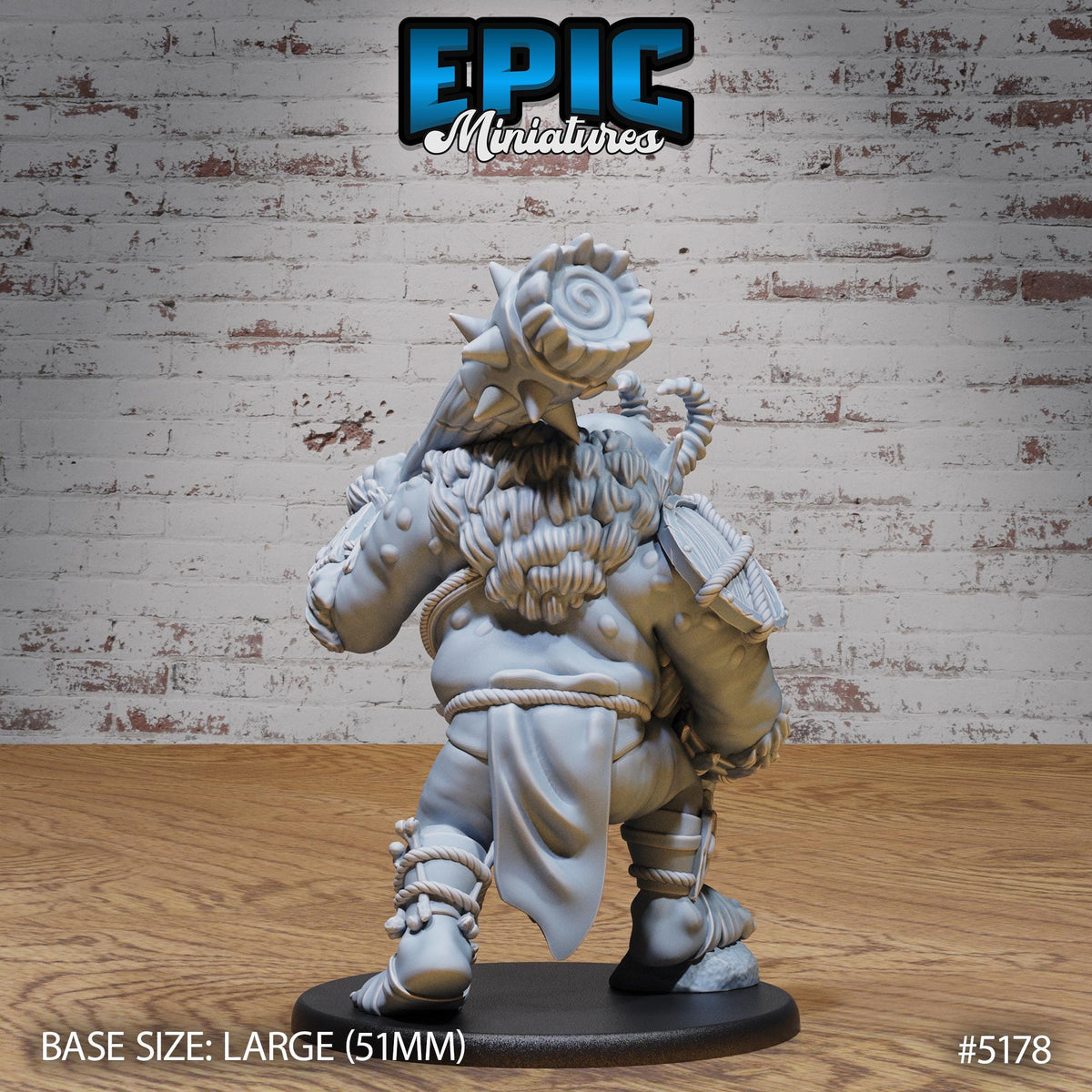 Bridge Troll Option #5178 back DND miniature Northern Tales 16k resin