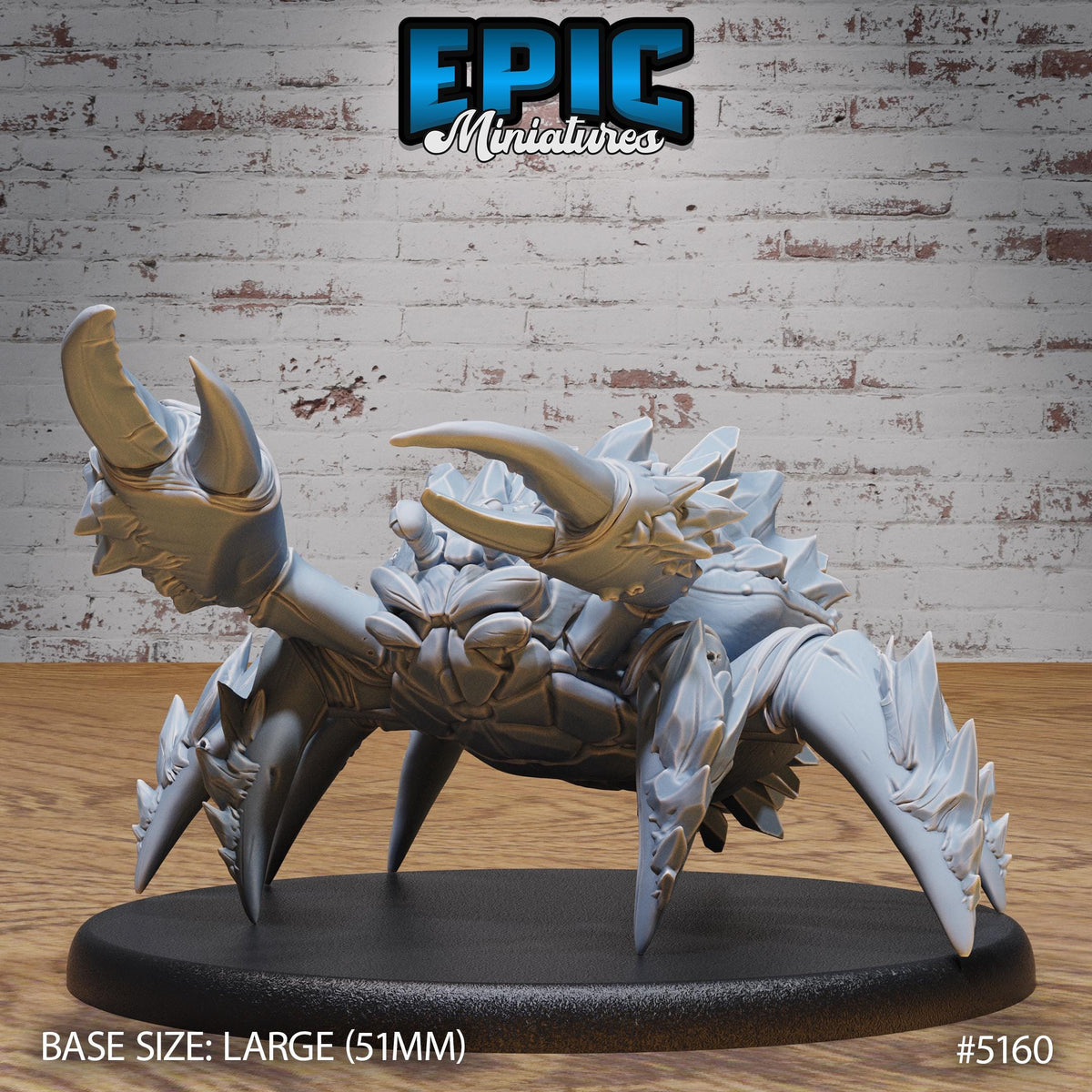 Frost Crab Option #5160 front DND miniature Northern Tales 16k resin