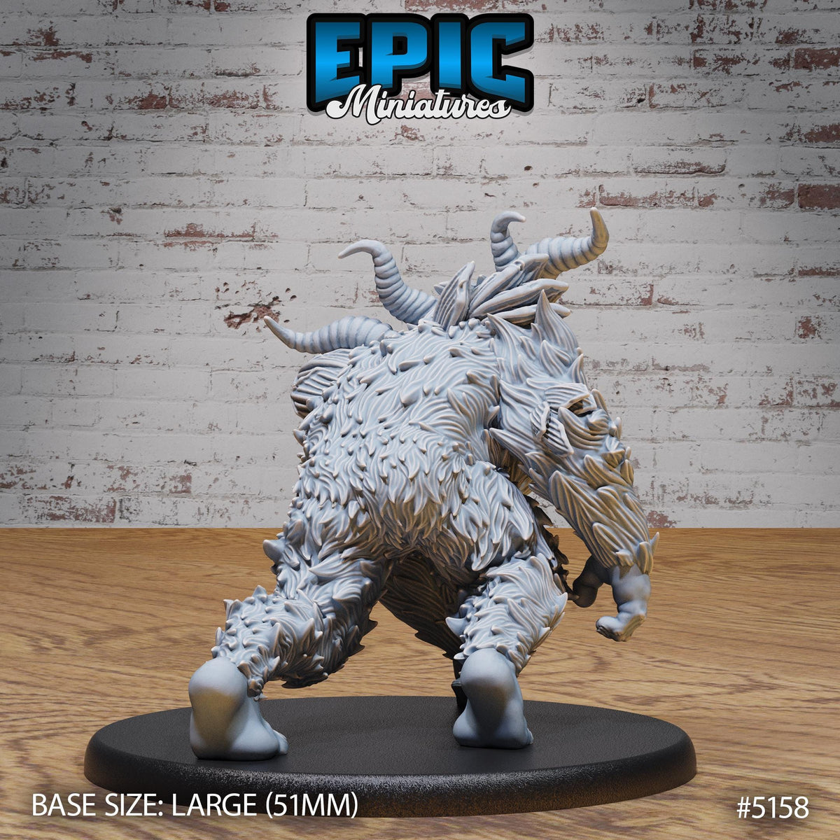 Old Yeti Option #5158 back DND miniature Northern Tales 16k resin