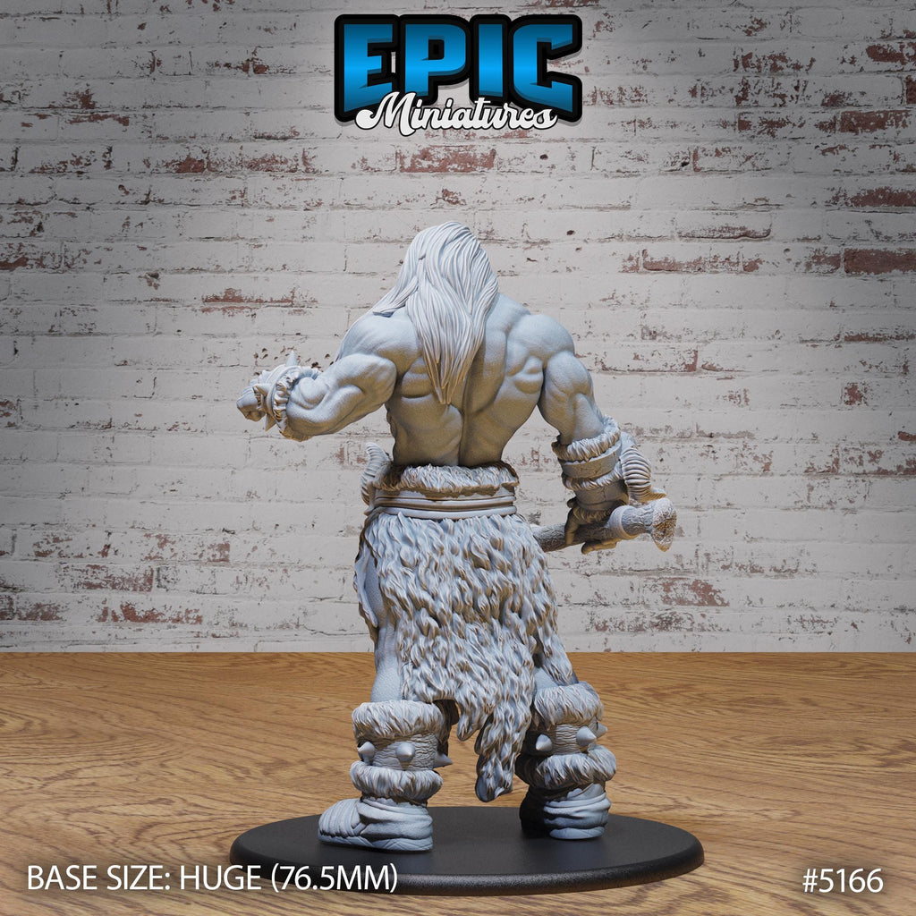 Jotun Frost Giant Option #5166 back DND miniature Northern Tales 16k resin