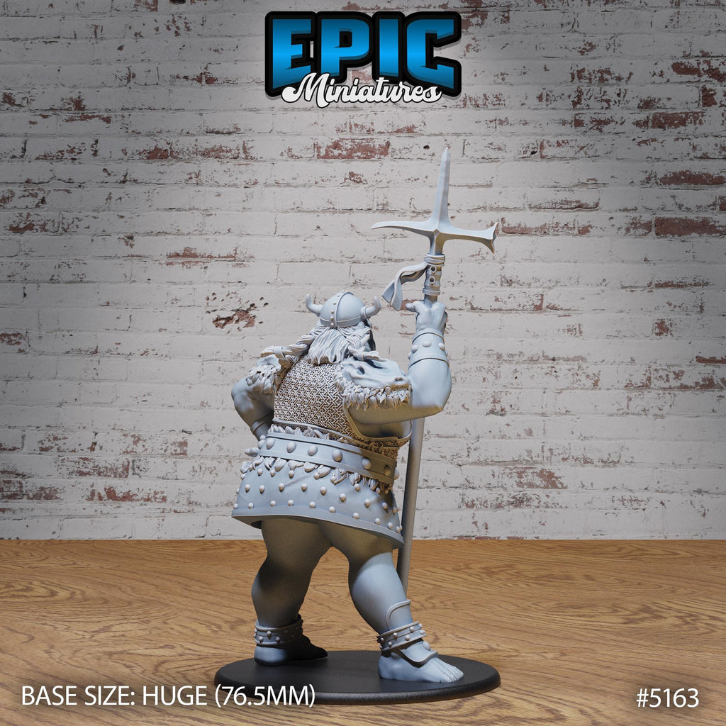 Hill Giantess Option #5163 back DND miniature Northern Tales 16k resin