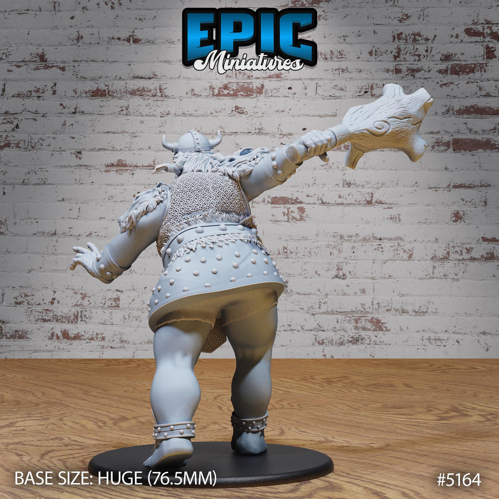 Hill Giantess Option #5164 back DND miniature Northern Tales 16k resin