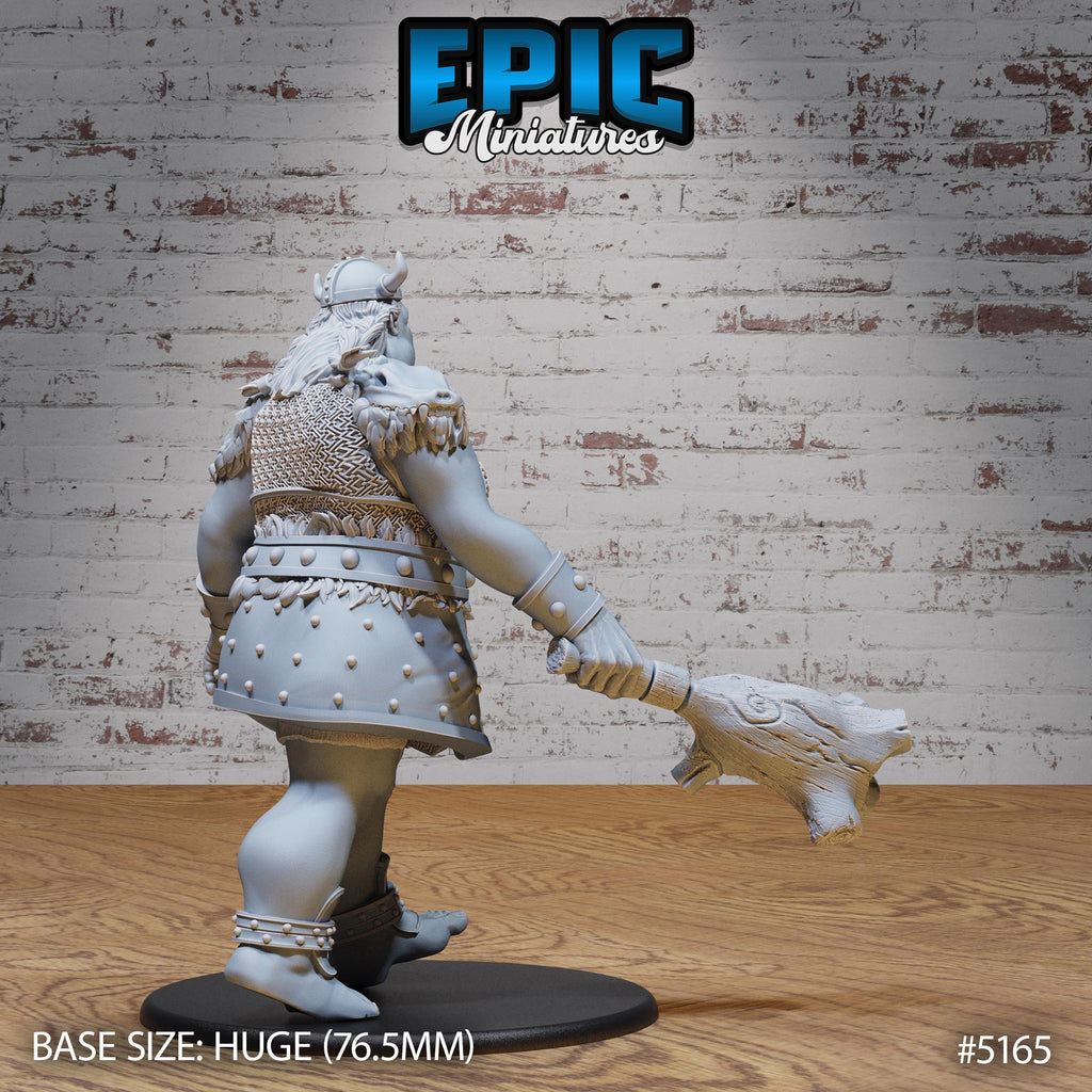 Hill Giantess Option #5165 back DND miniature Northern Tales 16k resin