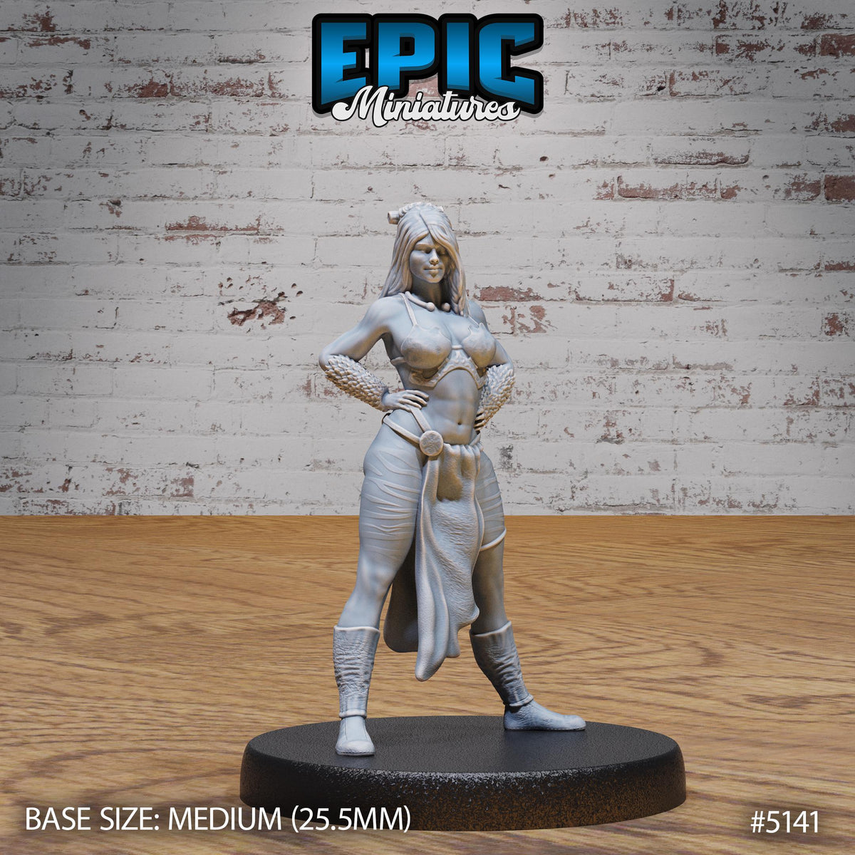 Female Slaver Option #5141 front DND miniature Prison Break 16k resin