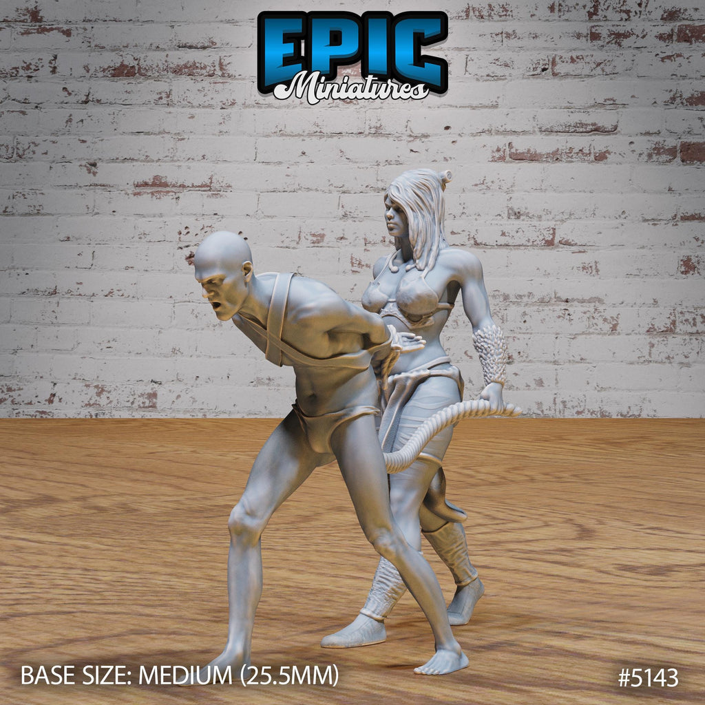 Female Slaver Option #5143 front DND miniature Prison Break 16k resin