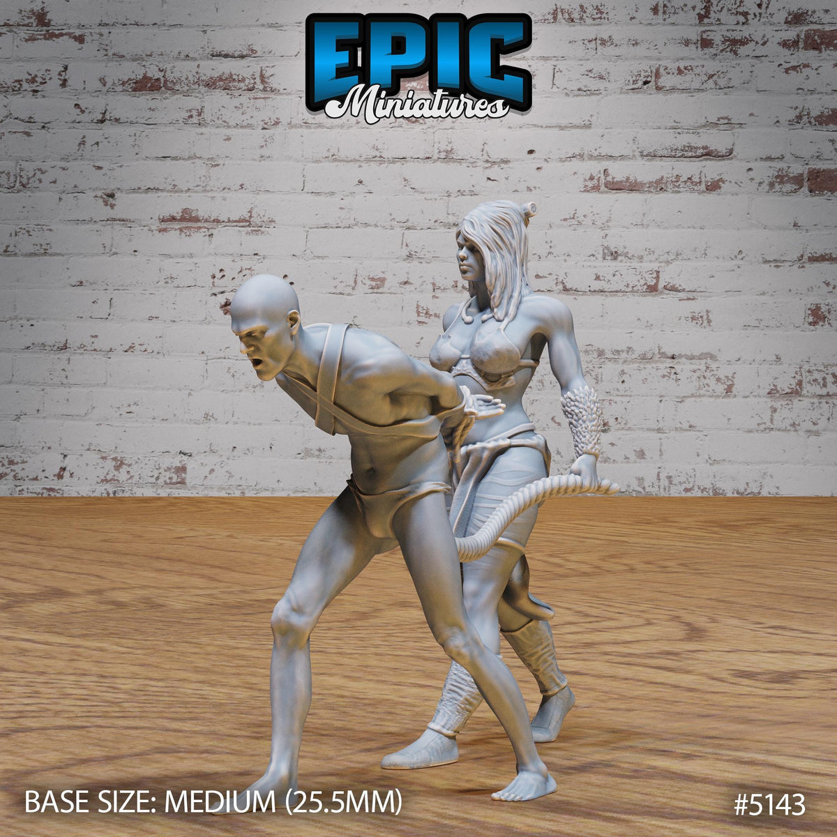 Female Slaver Option #5143 front DND miniature Prison Break 16k resin