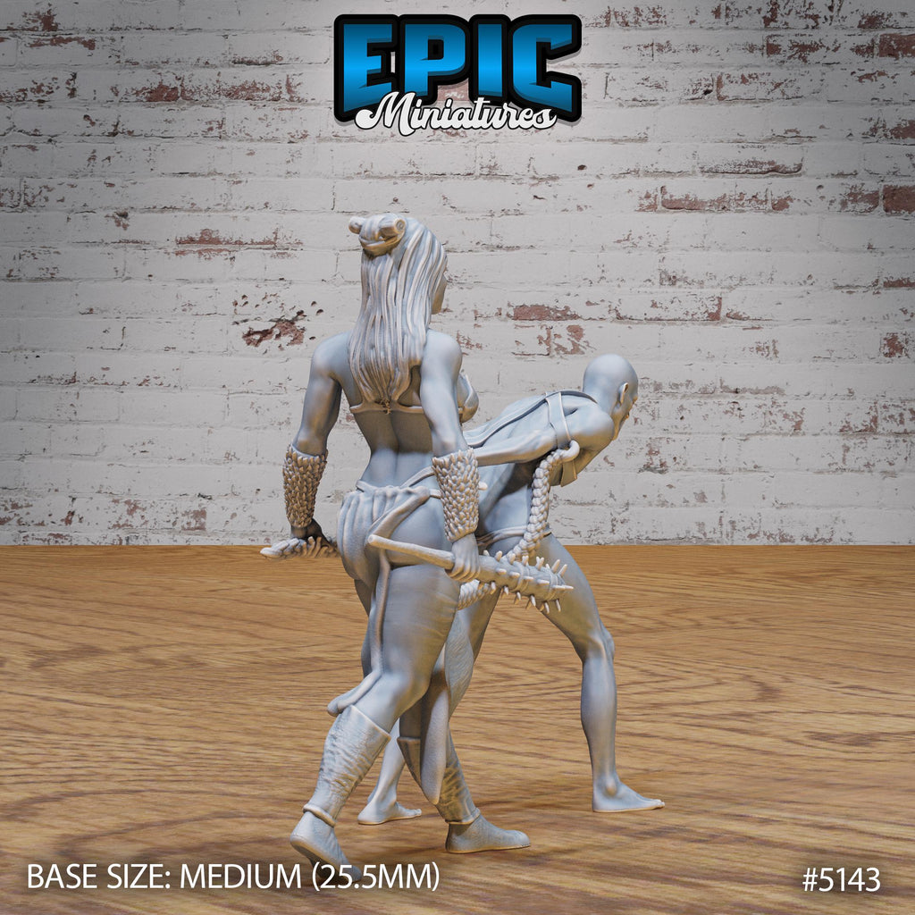 Female Slaver Option #5143 back DND miniature Prison Break 16k resin