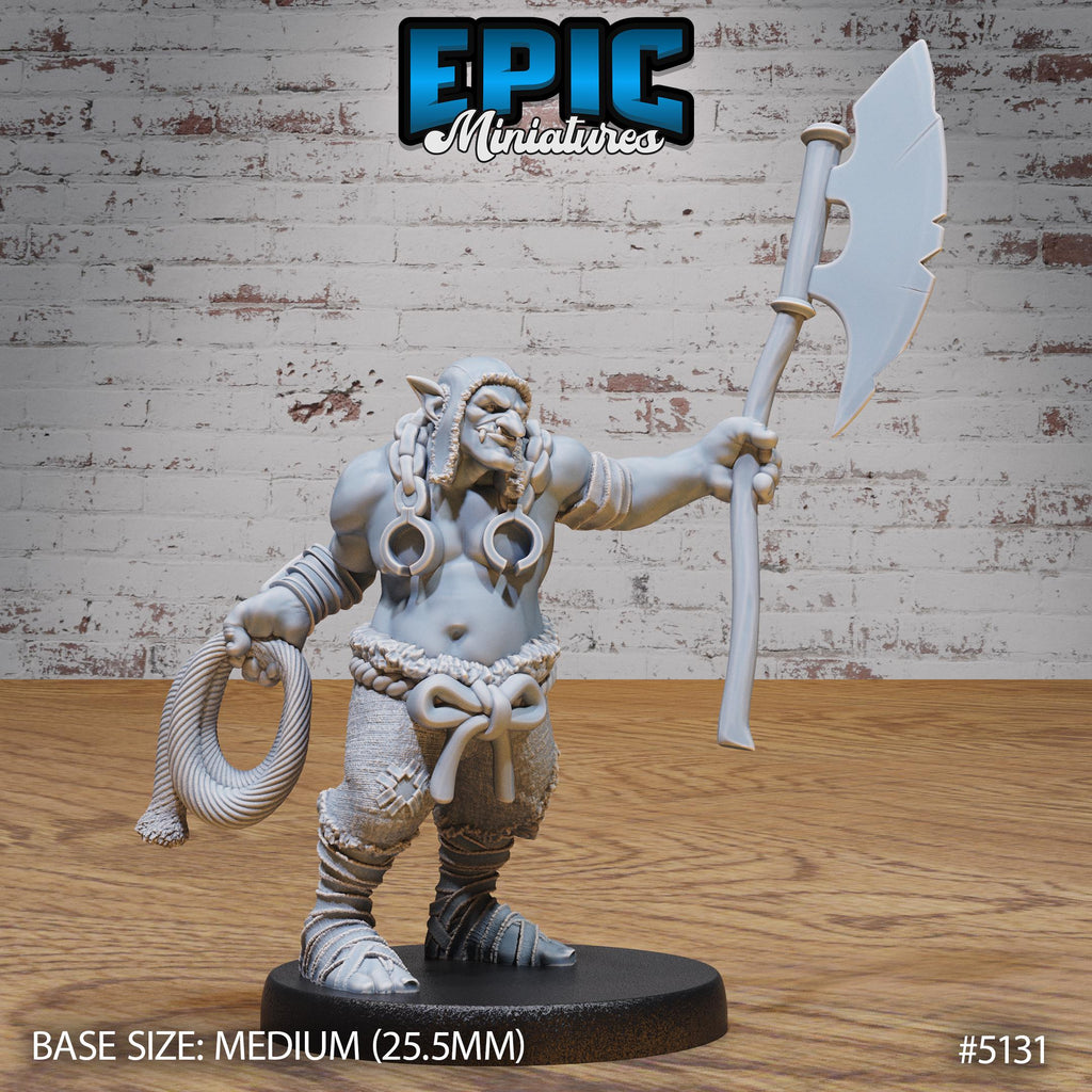 Troll Executioner Option #5131 front DND miniature Prison Break 16k resin