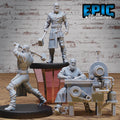 Imprisoned Blacksmith Set of 3 DND miniatures group photo Prison Break