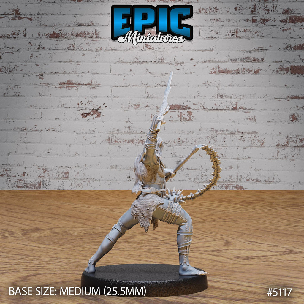 Half-Drow Slave Master Option #5117 back DND miniature Prison Break 16k resin